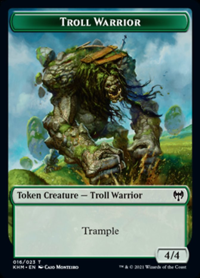 Troll Warrior Token [Kaldheim Tokens] | Exor Games Truro