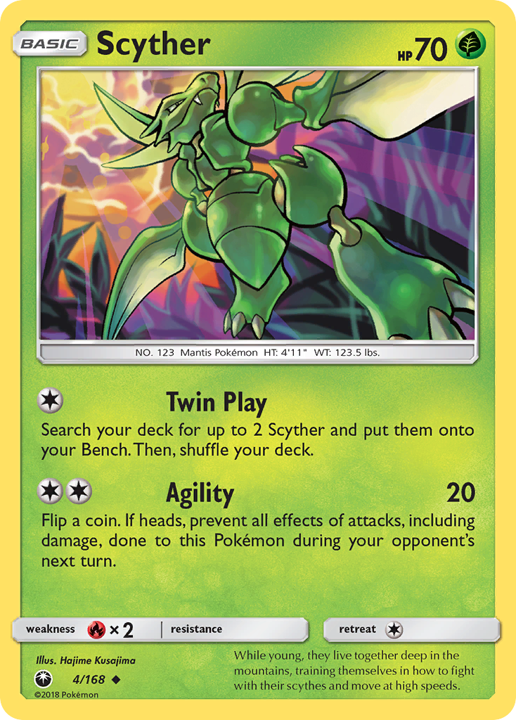 Scyther (4/168) [Sun & Moon: Celestial Storm] | Exor Games Truro