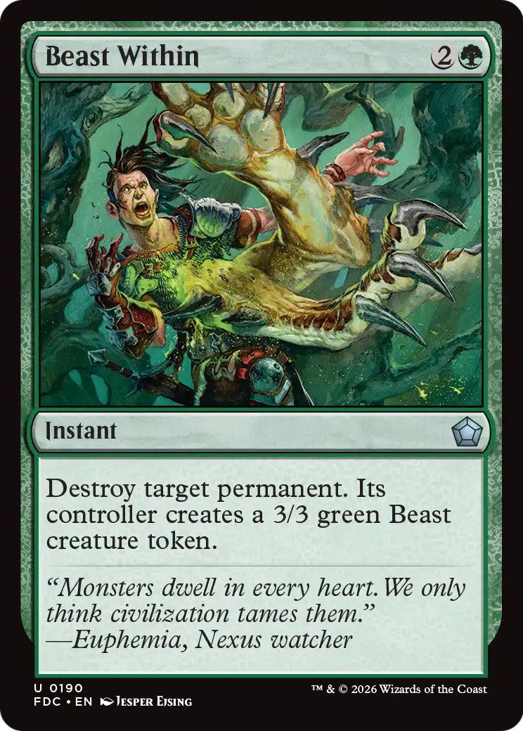 Beast Within [Foundations Commander] | Exor Games Truro