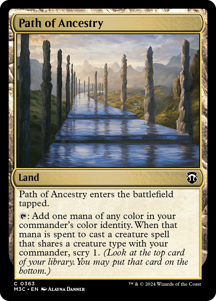 Path of Ancestry (Ripple Foil) [Modern Horizons 3 Commander] | Exor Games Truro