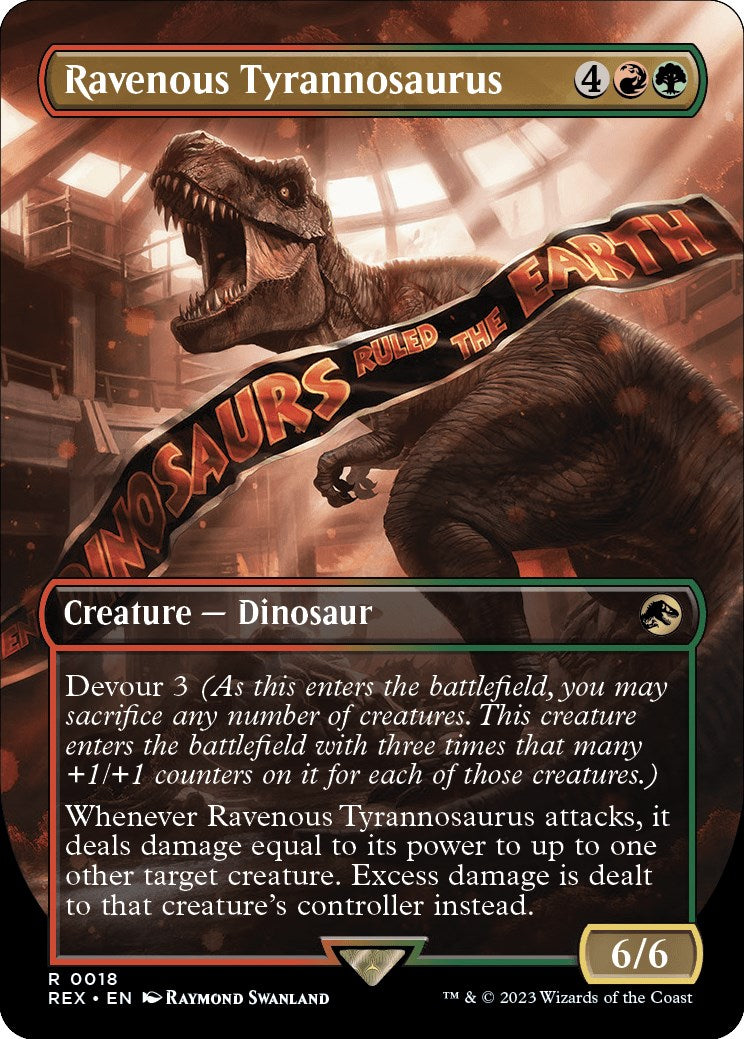 Ravenous Tyrannosaurus (Borderless) [Jurassic World Collection] | Exor Games Truro