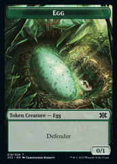 Egg // Phyrexian Golem Double-Sided Token [Double Masters 2022 Tokens] | Exor Games Truro