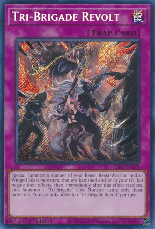 Tri-Brigade Revolt [RA01-EN079] Secret Rare | Exor Games Truro