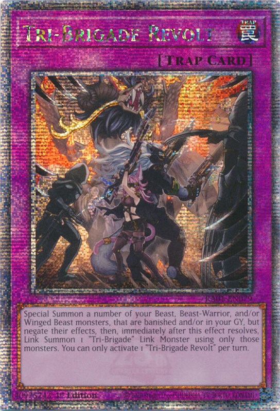 Tri-Brigade Revolt [RA01-EN079] Quarter Century Secret Rare | Exor Games Truro