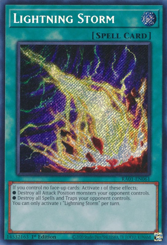 Lightning Storm [RA01-EN061] Secret Rare | Exor Games Truro