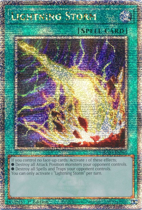 Lightning Storm [RA01-EN061] Quarter Century Secret Rare | Exor Games Truro