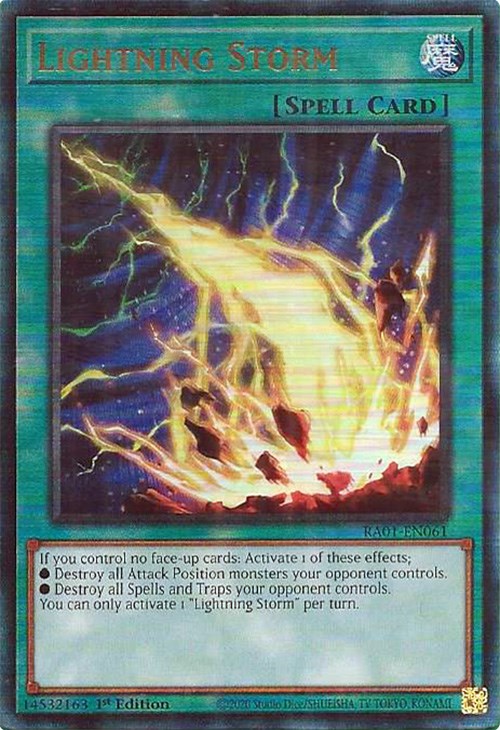 Lightning Storm [RA01-EN061] Prismatic Ultimate Rare | Exor Games Truro