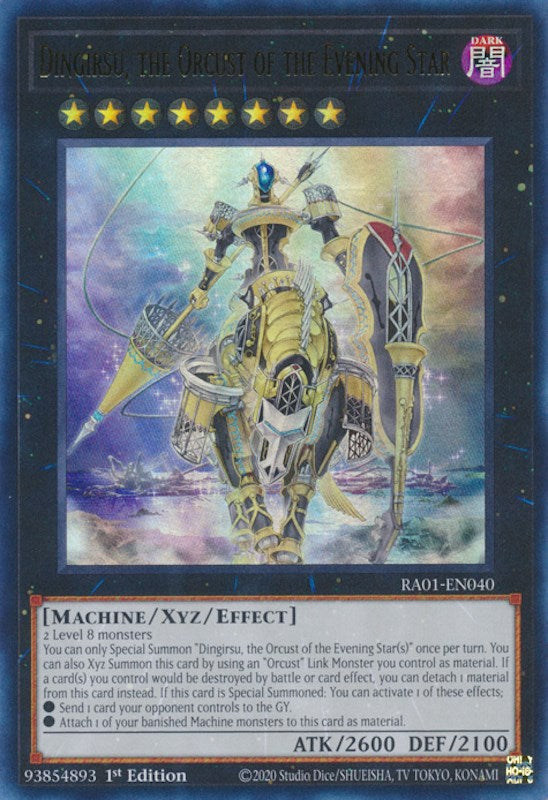 Dingirsu, the Orcust of the Evening Star [RA01-EN040] Ultra Rare | Exor Games Truro