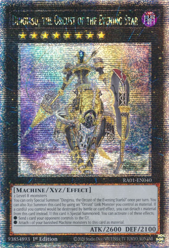 Dingirsu, the Orcust of the Evening Star [RA01-EN040] Quarter Century Secret Rare | Exor Games Truro