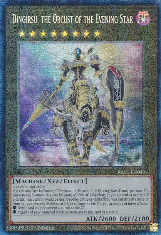 Dingirsu, the Orcust of the Evening Star [RA01-EN040] Prismatic Collector's Rare | Exor Games Truro