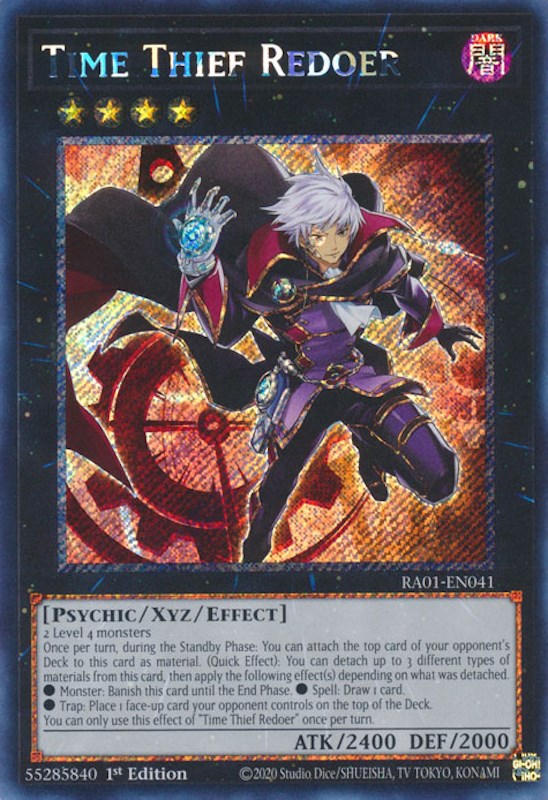 Time Thief Redoer [RA01-EN041] Platinum Secret Rare | Exor Games Truro