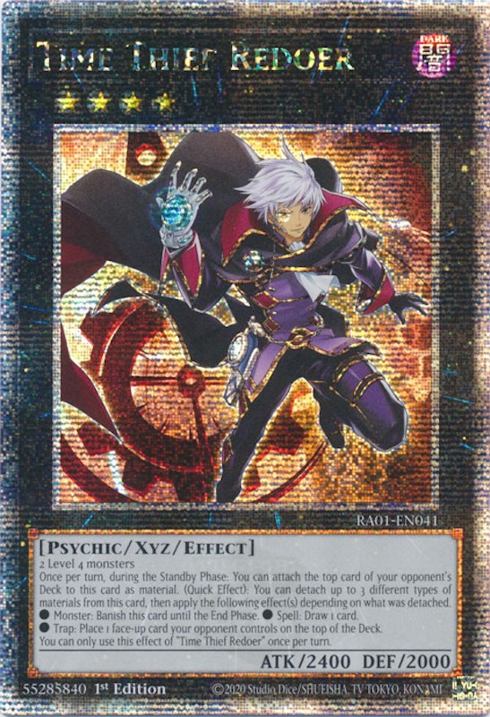 Time Thief Redoer [RA01-EN041] Quarter Century Secret Rare | Exor Games Truro