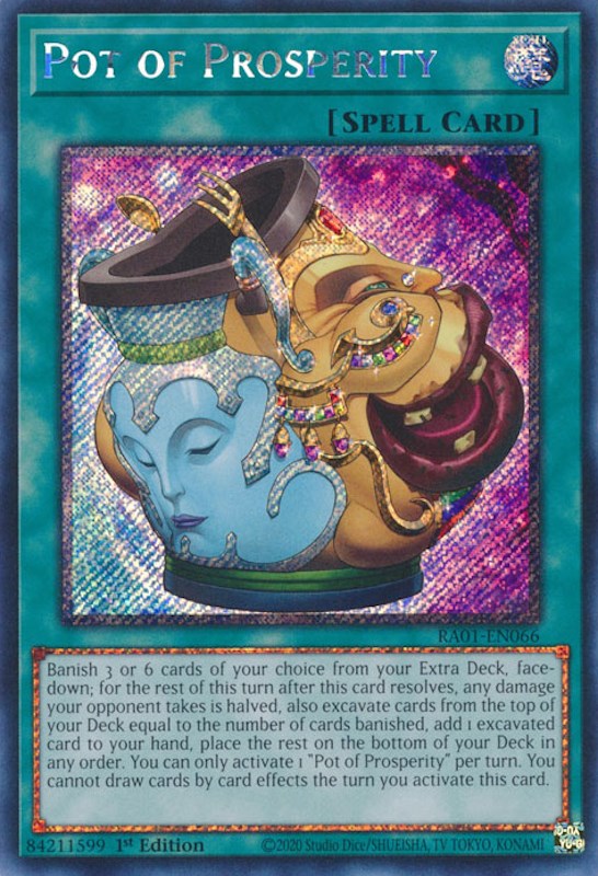 Pot of Prosperity [RA01-EN066] Platinum Secret Rare | Exor Games Truro