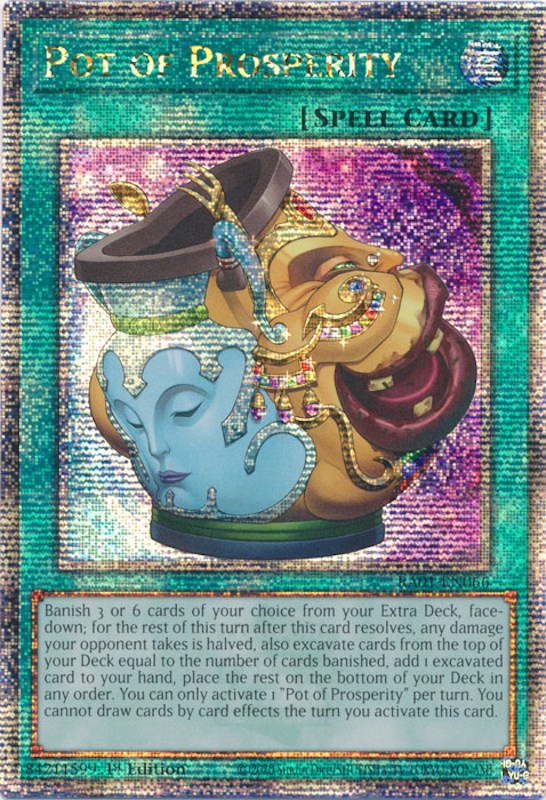 Pot of Prosperity [RA01-EN066] Quarter Century Secret Rare | Exor Games Truro