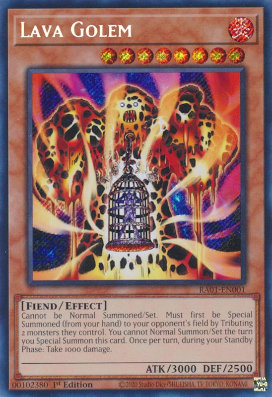 Lava Golem [RA01-EN001] Secret Rare | Exor Games Truro