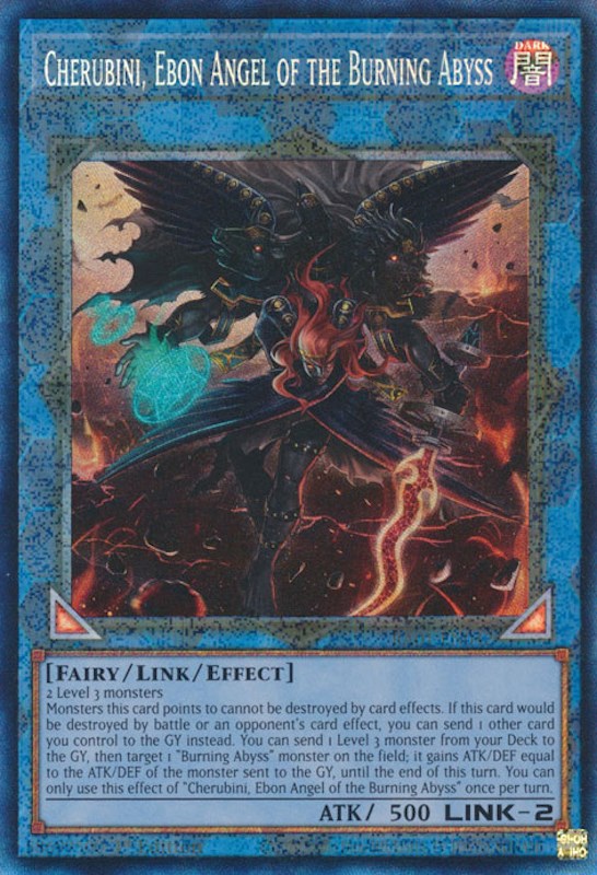 Cherubini, Ebon Angel of the Burning Abyss [RA01-EN042] Prismatic Collector's Rare | Exor Games Truro