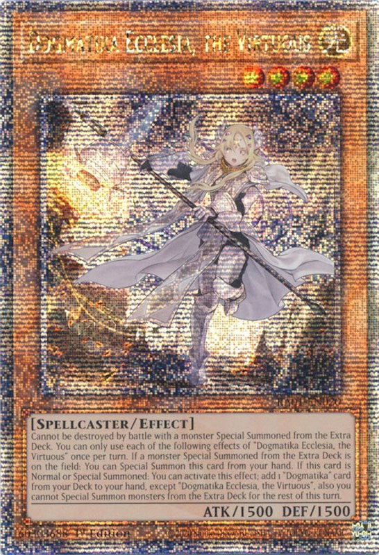 Dogmatika Ecclesia, the Virtuous [RA01-EN020] Quarter Century Secret Rare | Exor Games Truro