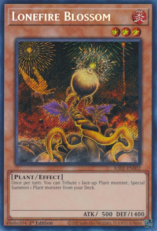 Lonefire Blossom [RA01-EN002] Secret Rare | Exor Games Truro