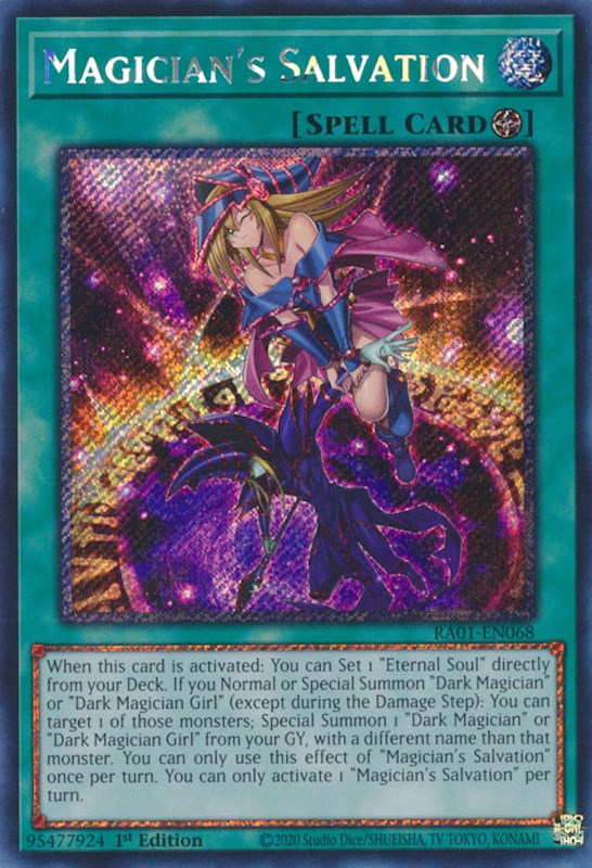 Magician's Salvation [RA01-EN068] Platinum Secret Rare | Exor Games Truro