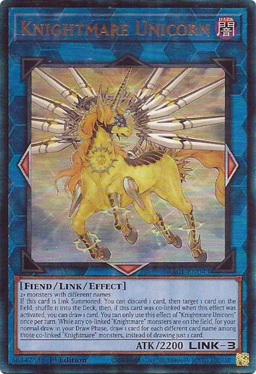 Knightmare Unicorn [RA01-EN043] Prismatic Ultimate Rare | Exor Games Truro