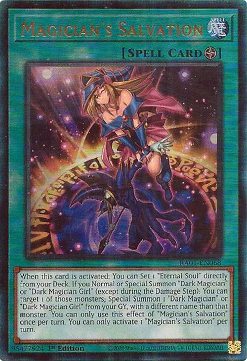 Magician's Salvation [RA01-EN068] Prismatic Ultimate Rare | Exor Games Truro