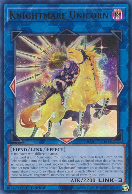 Knightmare Unicorn (Alternate Art) [RA01-EN043] Ultra Rare | Exor Games Truro