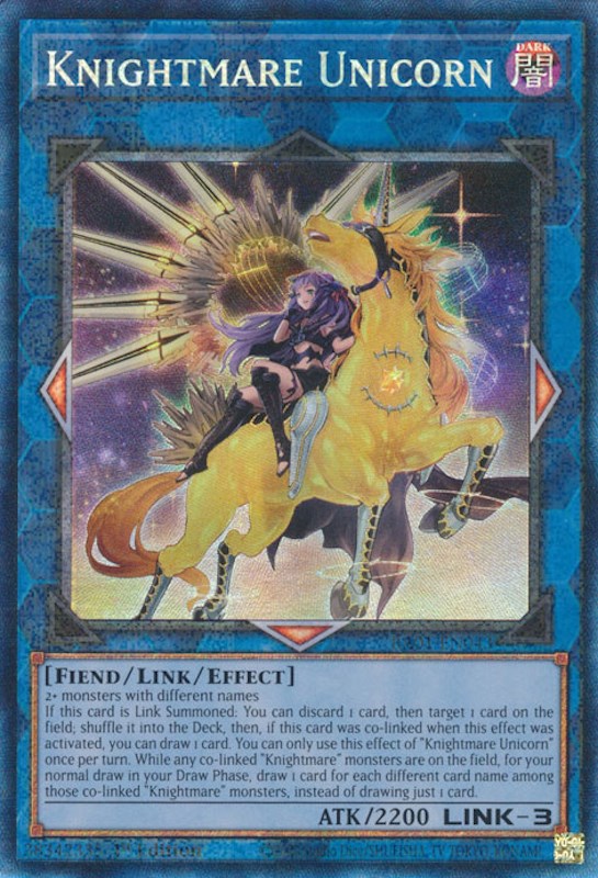 Knightmare Unicorn (Alternate Art) [RA01-EN043] Prismatic Collector's Rare | Exor Games Truro