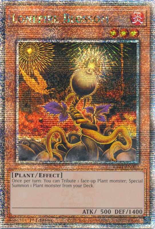 Lonefire Blossom [RA01-EN002] Quarter Century Secret Rare | Exor Games Truro