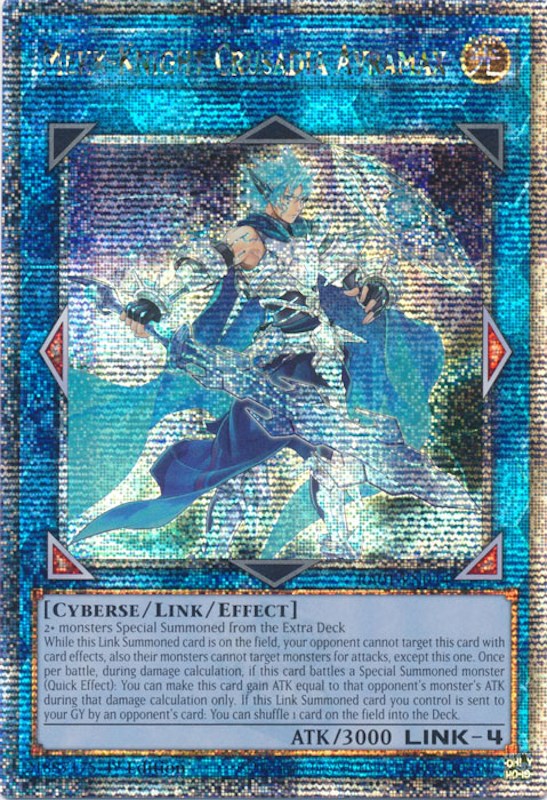 Mekk-Knight Crusadia Avramax [RA01-EN044] Quarter Century Secret Rare | Exor Games Truro