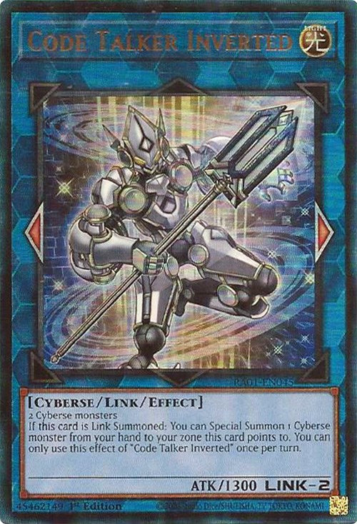 Code Talker Inverted [RA01-EN045] Prismatic Ultimate Rare | Exor Games Truro