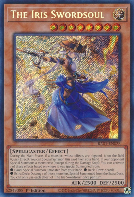 The Iris Swordsoul [RA01-EN023] Secret Rare | Exor Games Truro