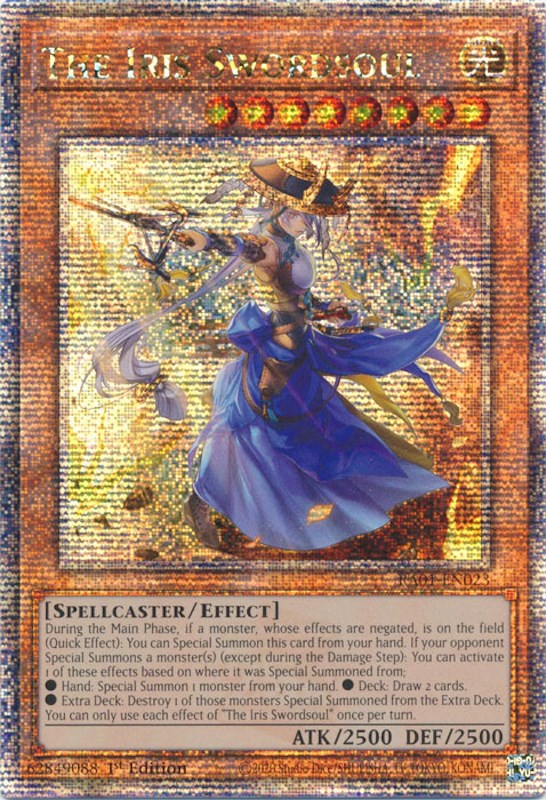 The Iris Swordsoul [RA01-EN023] Quarter Century Secret Rare | Exor Games Truro