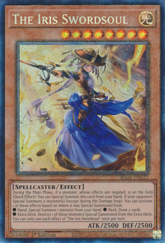 The Iris Swordsoul [RA01-EN023] Prismatic Collector's Rare | Exor Games Truro