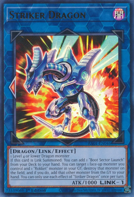 Striker Dragon [RA01-EN046] Ultra Rare | Exor Games Truro