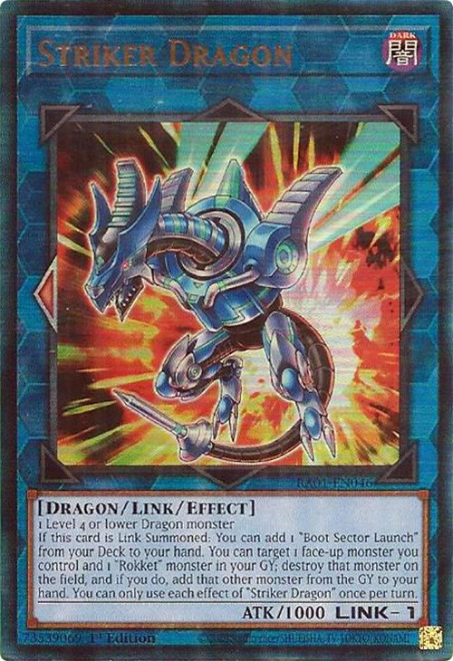 Striker Dragon [RA01-EN046] Prismatic Ultimate Rare | Exor Games Truro