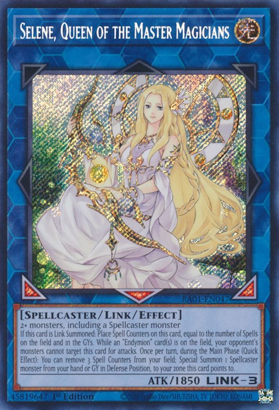 Selene, Queen of the Master Magicians [RA01-EN047] Secret Rare | Exor Games Truro