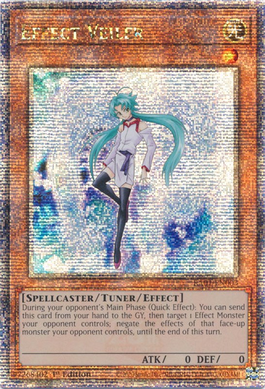 Effect Veiler [RA01-EN003] Quarter Century Secret Rare | Exor Games Truro