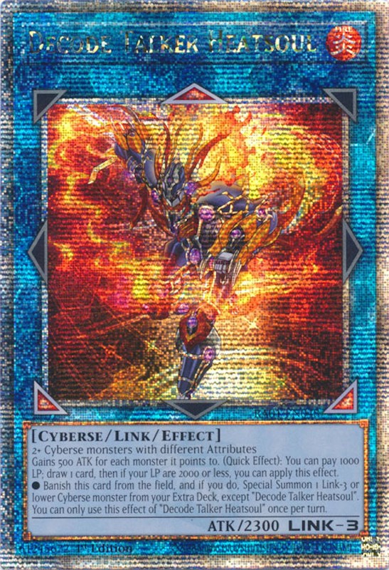 Decode Talker Heatsoul [RA01-EN048] Quarter Century Secret Rare | Exor Games Truro