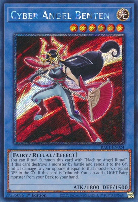 Cyber Angel Benten [RA01-EN024] Platinum Secret Rare | Exor Games Truro