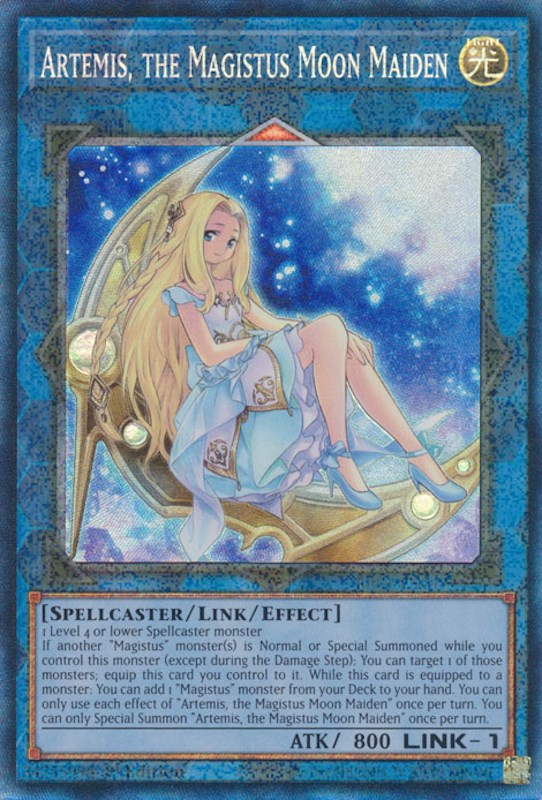 Artemis, the Magistus Moon Maiden [RA01-EN049] Prismatic Collector's Rare | Exor Games Truro