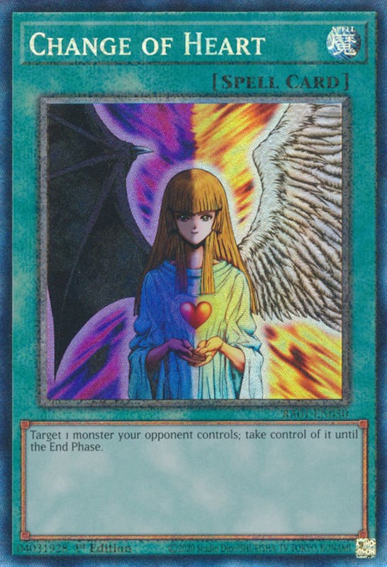 Change of Heart [RA01-EN050] Prismatic Collector's Rare | Exor Games Truro