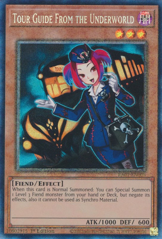 Tour Guide From the Underworld [RA01-EN005] Prismatic Collector's Rare | Exor Games Truro