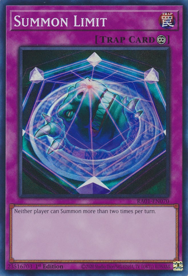 Summon Limit [RA01-EN070] Super Rare | Exor Games Truro