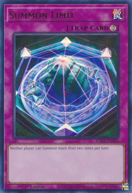 Summon Limit [RA01-EN070] Ultra Rare | Exor Games Truro