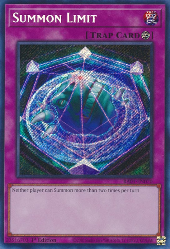 Summon Limit [RA01-EN070] Secret Rare | Exor Games Truro