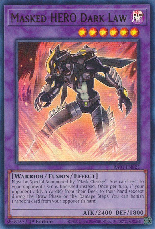Masked HERO Dark Law [RA01-EN025] Ultra Rare | Exor Games Truro