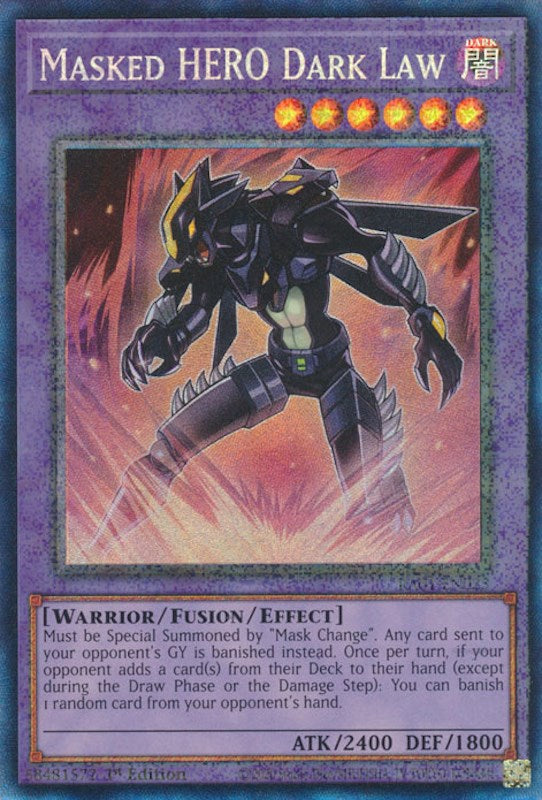 Masked HERO Dark Law [RA01-EN025] Prismatic Collector's Rare | Exor Games Truro