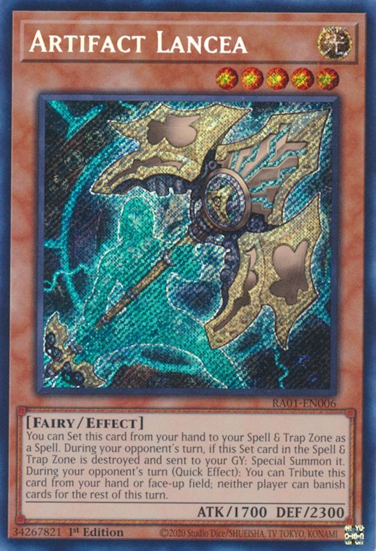 Artifact Lancea [RA01-EN006] Secret Rare | Exor Games Truro