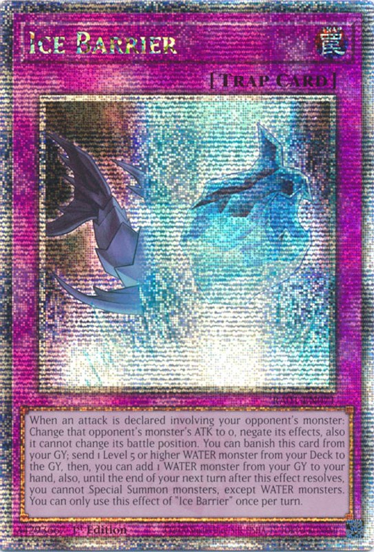 Ice Barrier [RA01-EN071] Quarter Century Secret Rare | Exor Games Truro