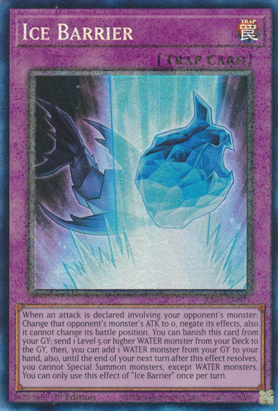 Ice Barrier [RA01-EN071] Prismatic Collector's Rare | Exor Games Truro